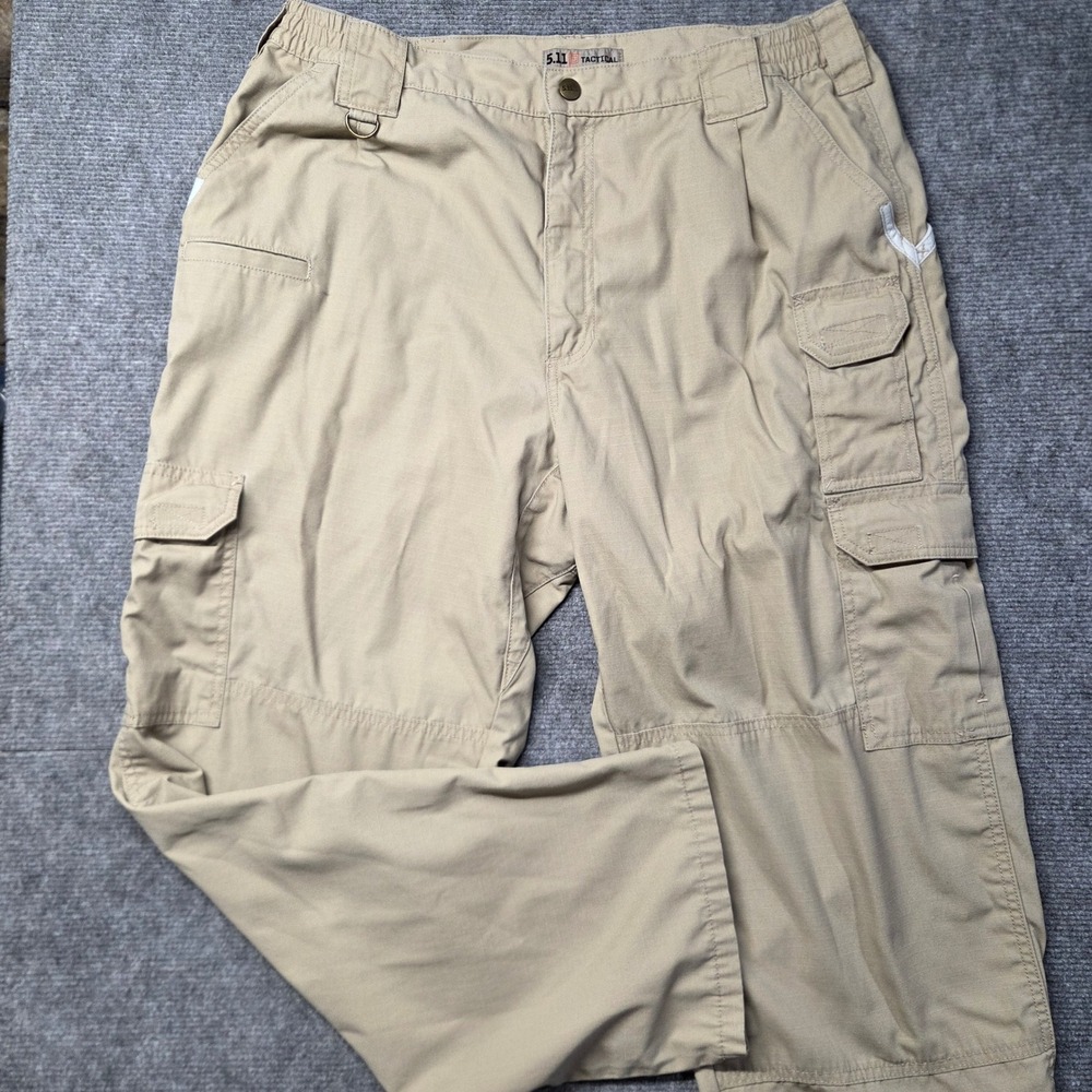 5.11 Tactical Taclite Pro Pants Mens 38x30 Khaki Ripstop Cargo 74273 Utility